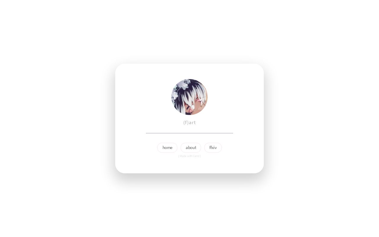 Carrd profile picture for @graces